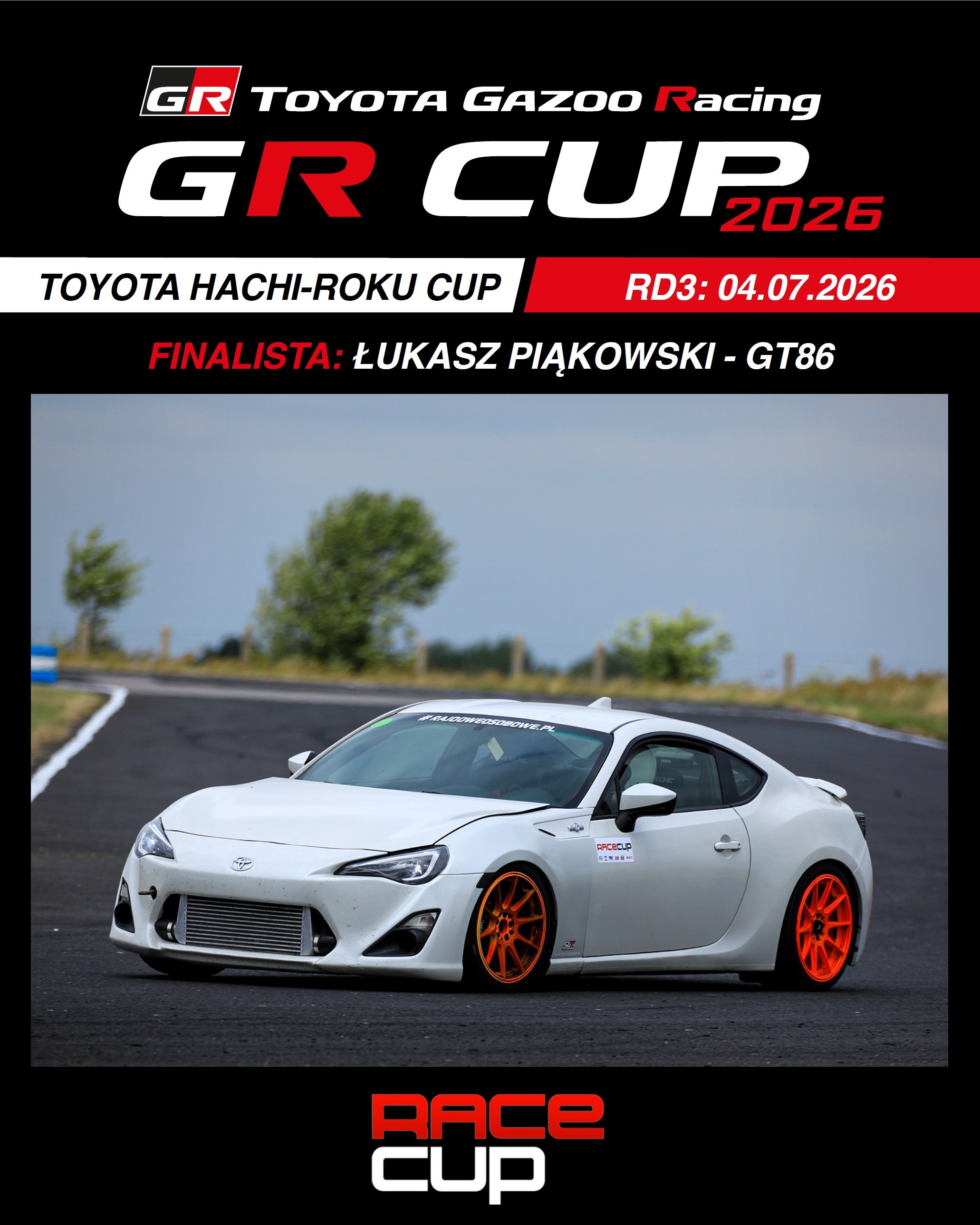 3 runda HACHI ROKU CUP Łukasz Piąkowski GT86