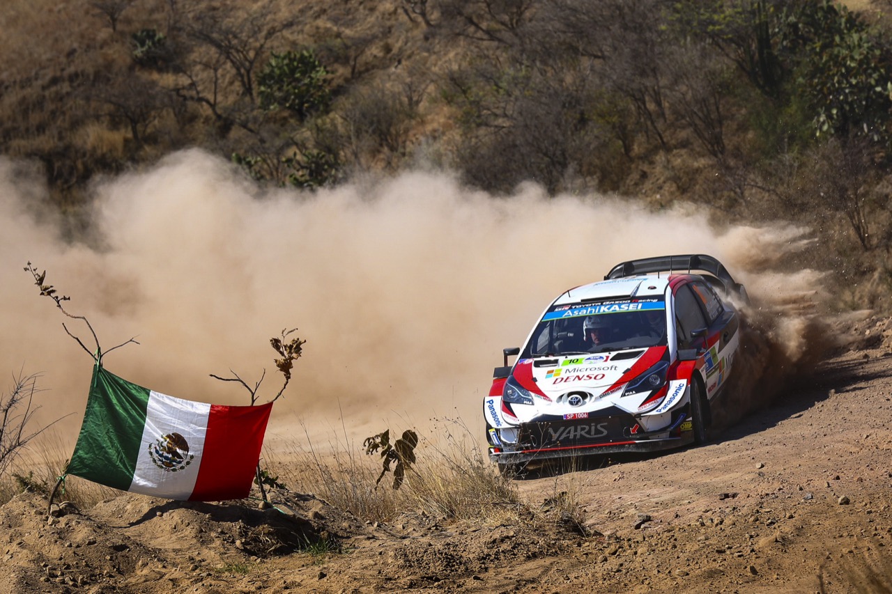 Toyota Yaris WRC w czasie Rajdu Meksyku 2019