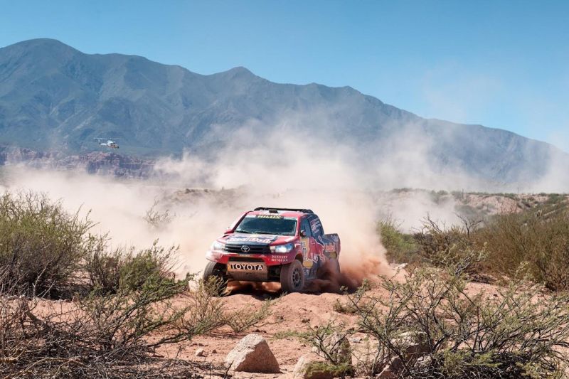Toyota Hilux w czasie Rajdu Dakar 2017 