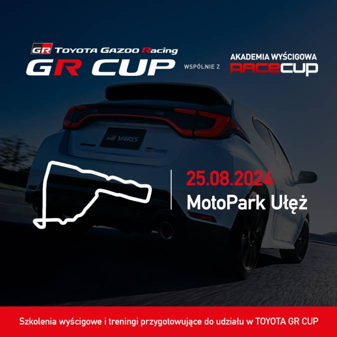 Trening przed 5. rundą TOYOTA GR CUP 2024 - 25 sierpnia - Moto Park Ułęż