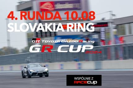 Harmonogram 4. rundy TOYOTA GR CUP - 10.08.2024 Slovakia Ring