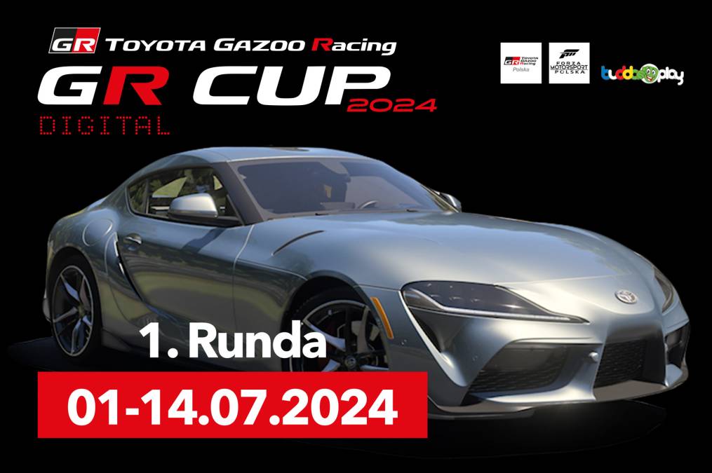 Informacje i zapisy do 1. rundy TOYOTA GR CUP DIGITAL - 01-14.07.2024