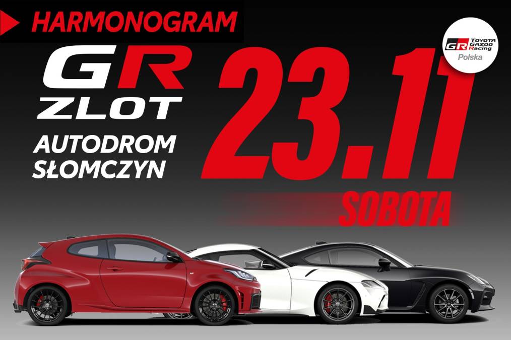 Harmonogram GR ZLOT - 23 listopada - Autodrom Słomczyn