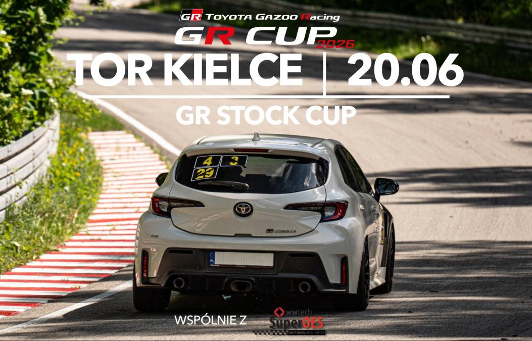 Informacje i zapisy do 4. rundy fazy kwalifikacyjnej TOYOTA GR STOCK CUP - 20.06.2026 Tor Kielce