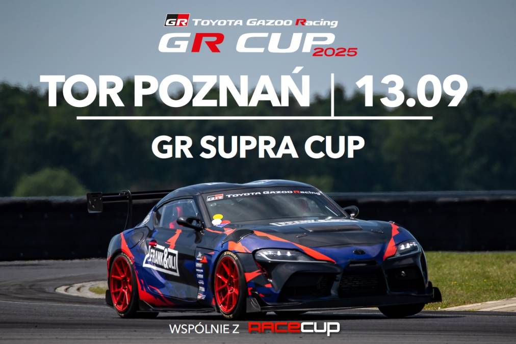 Informacje i zapisy do 5. rundy fazy kwalifikacyjnej TOYOTA GR SUPRA CUP - 13.09.2026 Tor Poznań